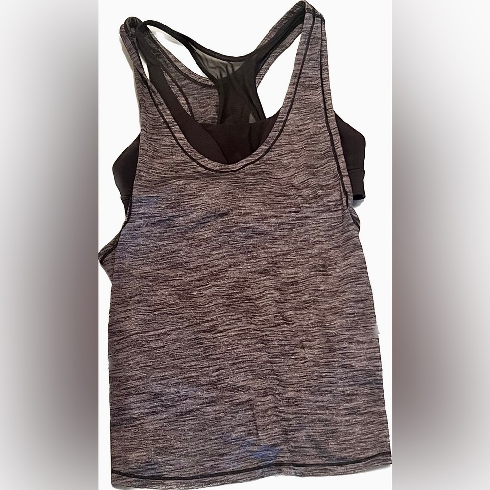 Lululemon Glide and Stride Tank women’s size small hey/black workout tank